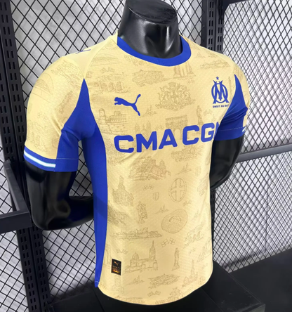 2025/2026 Player Version Olympique de Marseille Fourth Away Football Jersey 1:1