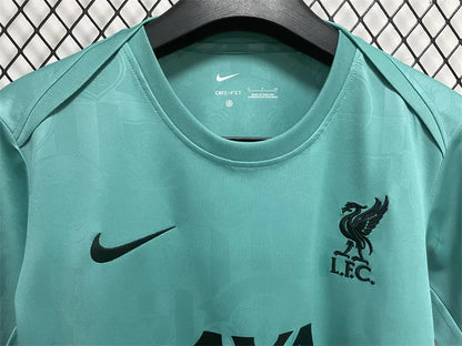 2024/2025 Liverpool Pre-match Training Green Jersey1:1