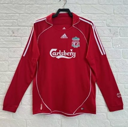 2006/2007 Retro Liverpool Home Football Long Sleeve Jersey 1:1