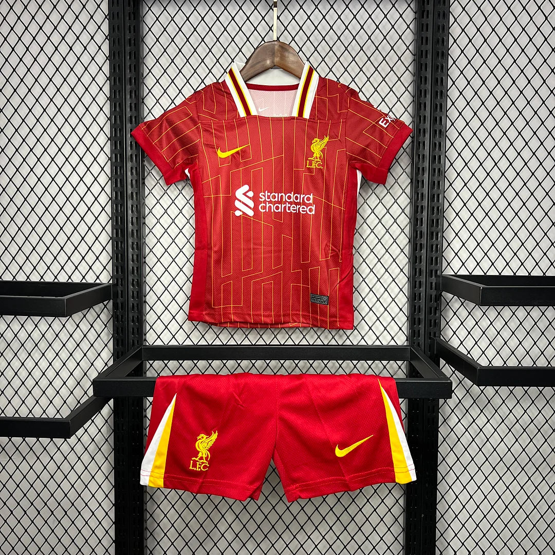 2024/2025 Liverpool Home Soccer Jersey 1:1 Kids Size