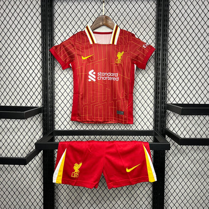 2024/2025 Liverpool Home Soccer Jersey 1:1 Kids Size