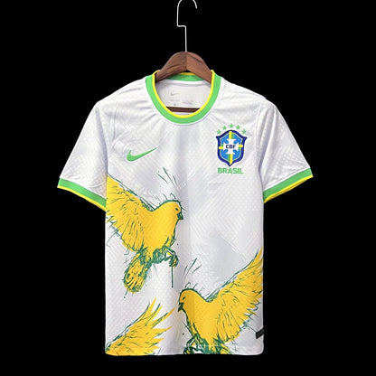2022/2023 Brazil White Graffiti Edition Football Jersey 1:1