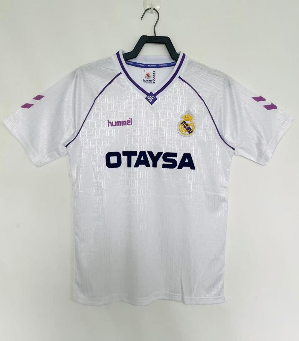1990/1992 Retro Real Madrid Home Soccer Jersey 1:1