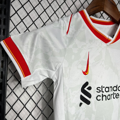 2024/2025 Liverpool Third Away Soccer Jersey 1:1 Kids Size