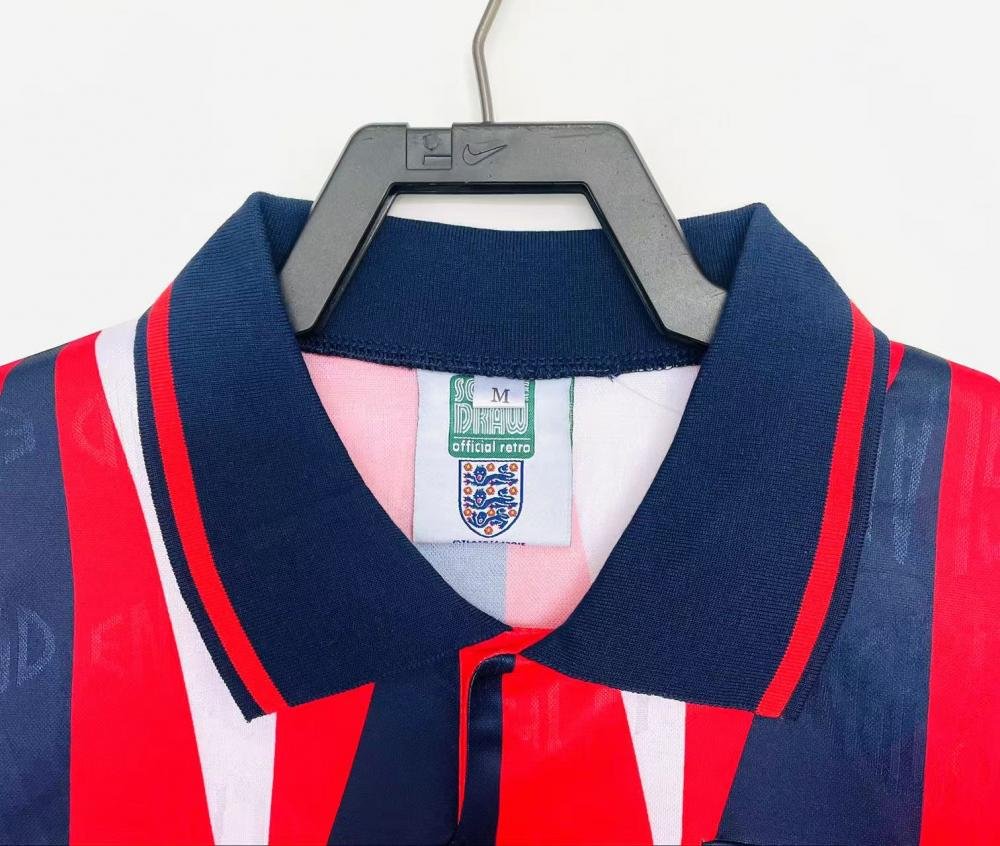 1992 Retro England Away Soccer Jersey 1:1