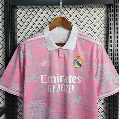 2023/2024 Real Madrid Chinese Dragon Pink Football Shirt 1:1