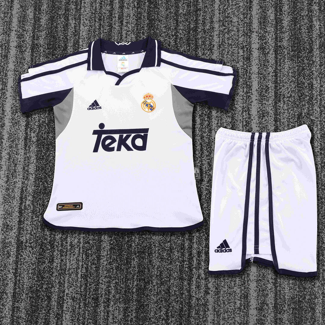 2000-2001 Retro Real Madrid Home Football Shirt 1:1 Kids Size