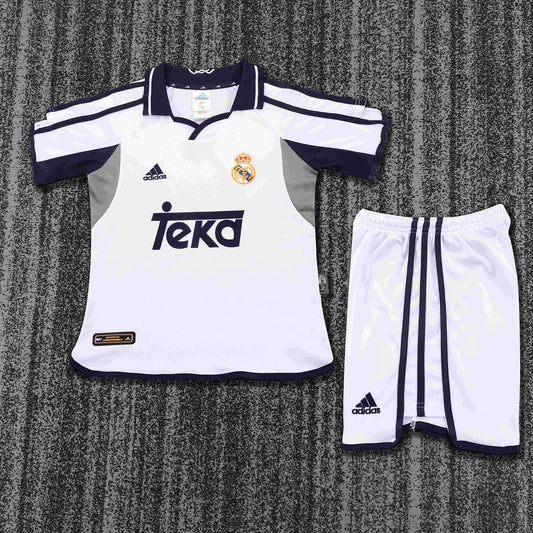 2000-2001 Retro Real Madrid Home Football Shirt 1:1 Kids Size