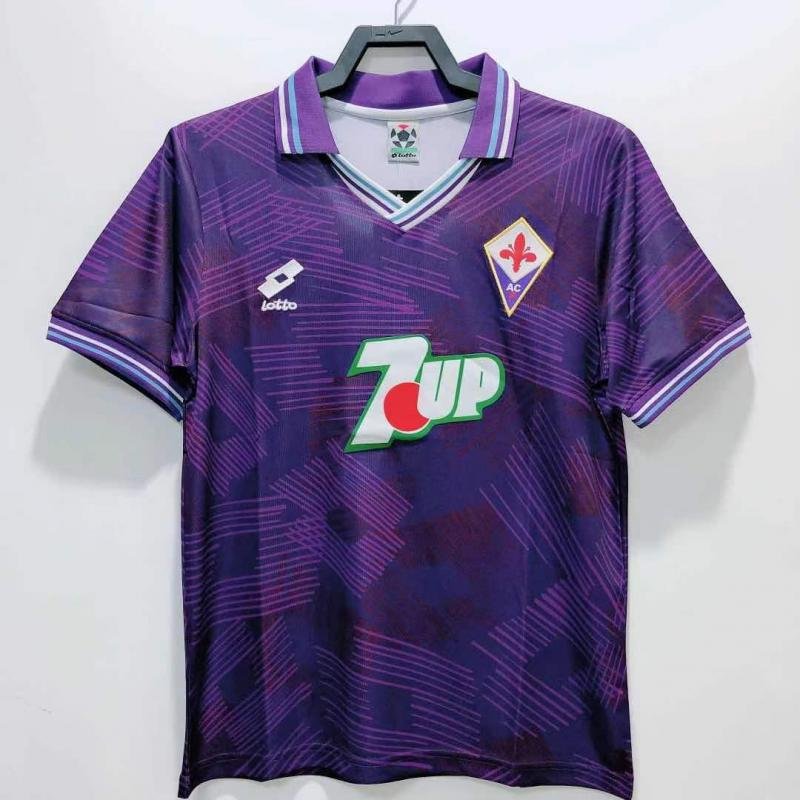 1992/1993 Retro Fiorentina Home Soccer Jersey 1:1