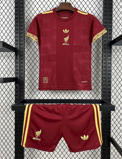 2025/2026 Mexico National Special Edition Red Football Shirt 1:1 Kids Size