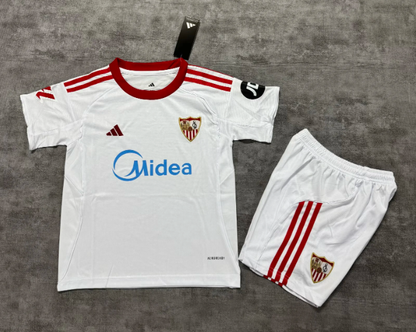 2025/2026 Sevilla Home Football Shirt 1:1 Kids Size