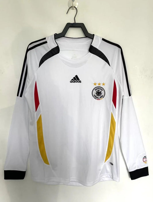 2006 Retro Long Sleeve Germany Home Soccer Jersey 1:1