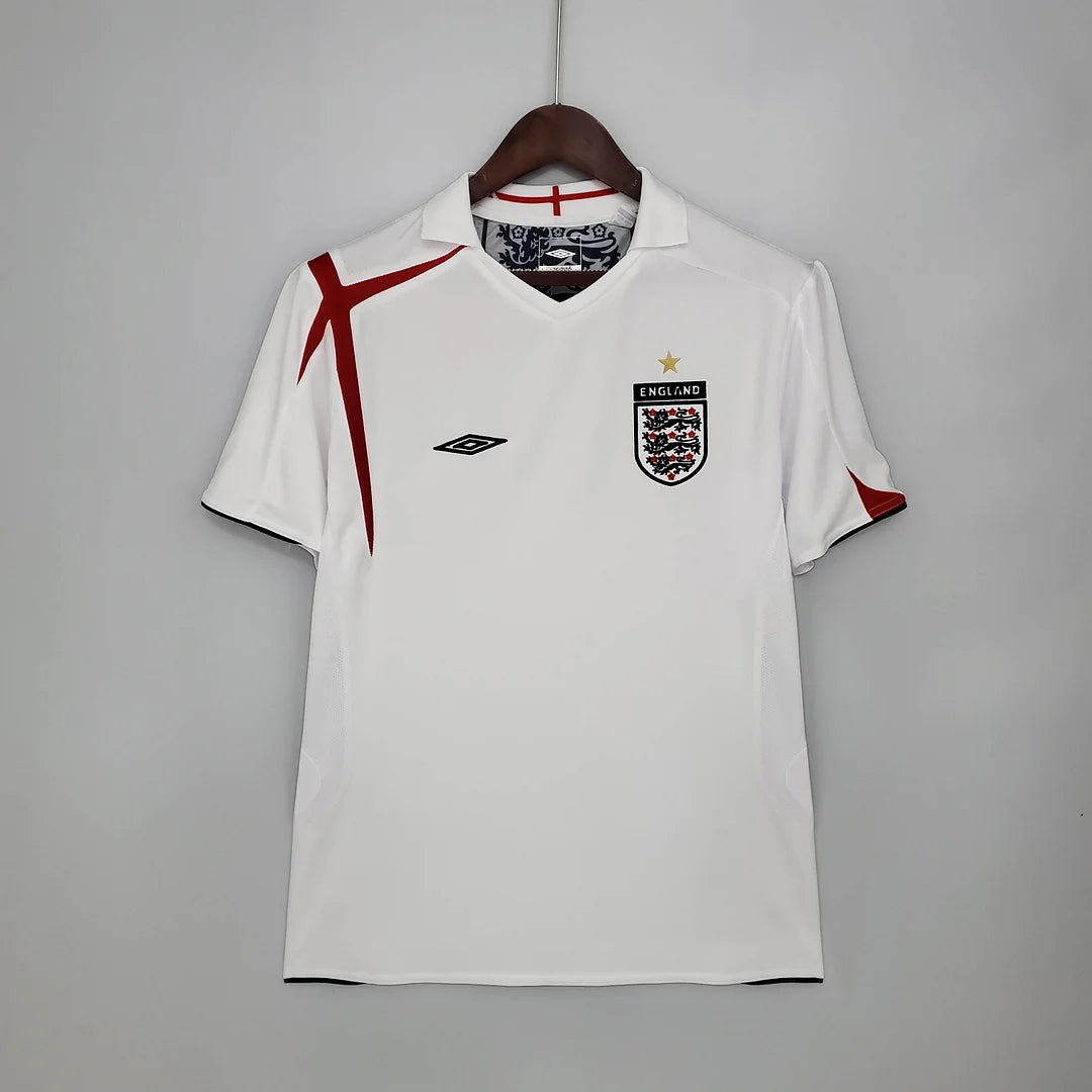 2006 Retro England Home Soccer Jersey 1:1