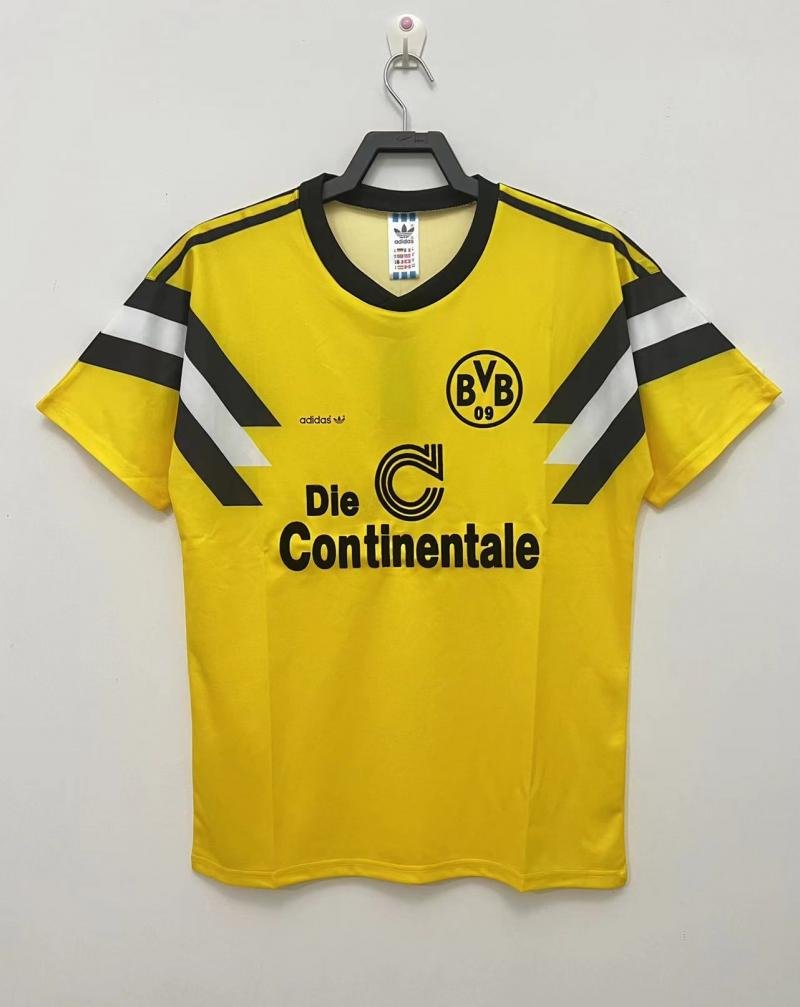 1989 Retro Dortmund Home Football Shirt 1:1