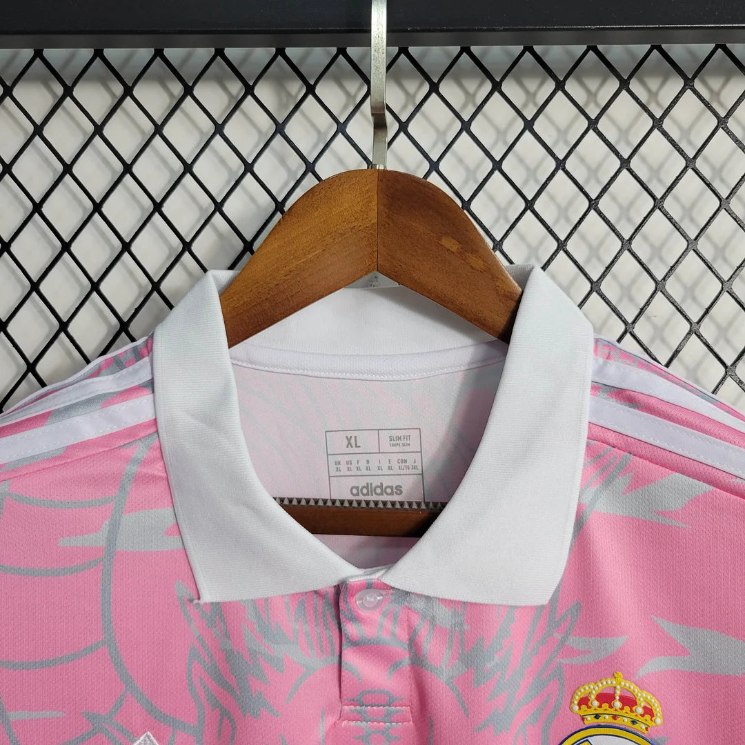 2023/2024 Real Madrid Chinese Dragon Pink Football Shirt 1:1