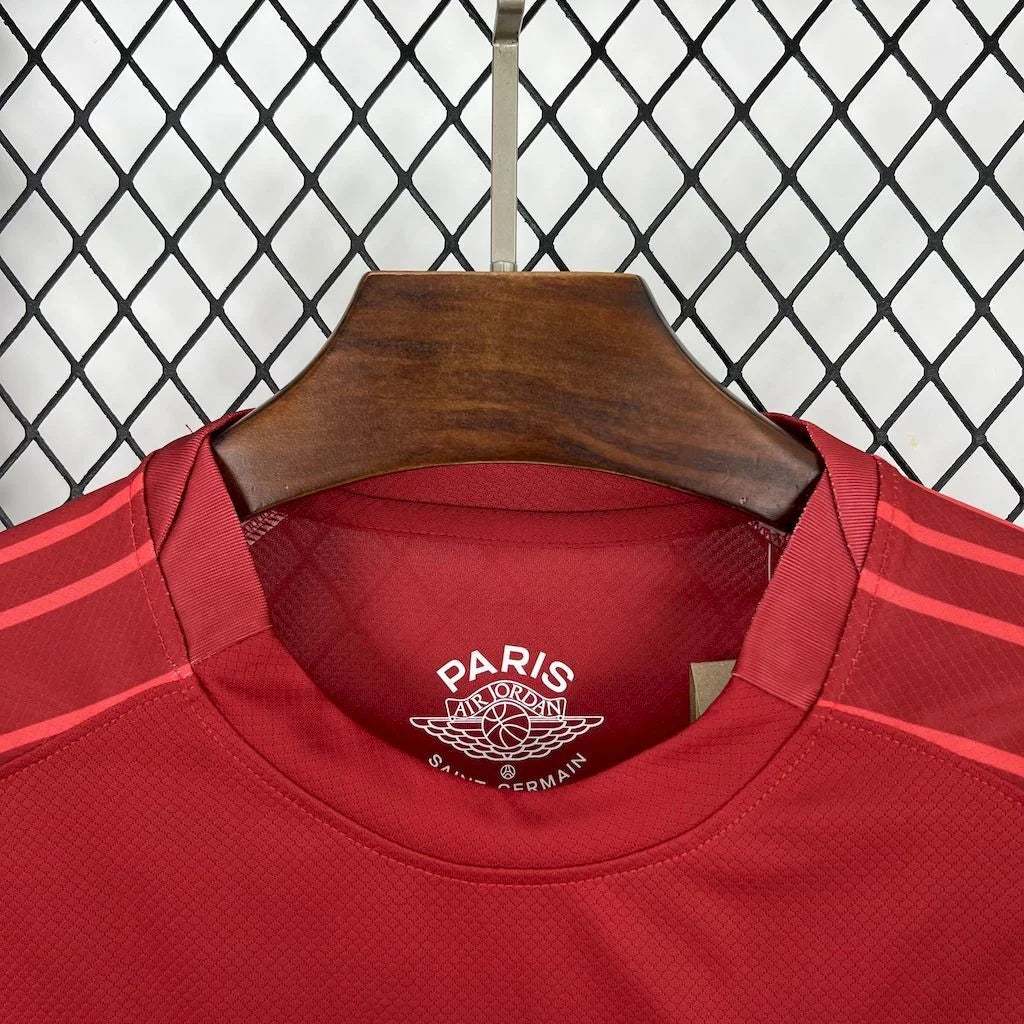 2025/2026 Long Sleeves Paris Saint-Germain red goalkeeper Football Jersey 1:1