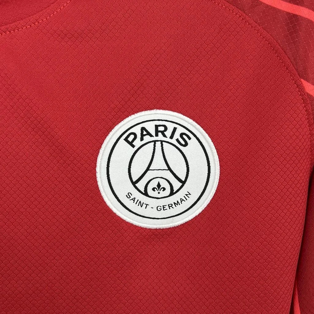 2025/2026 Long Sleeves Paris Saint-Germain red goalkeeper Football Jersey 1:1