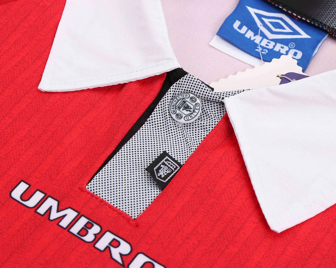 1996-1997 Retro Manchester United Home Football Shirt 1:1 Kids Size