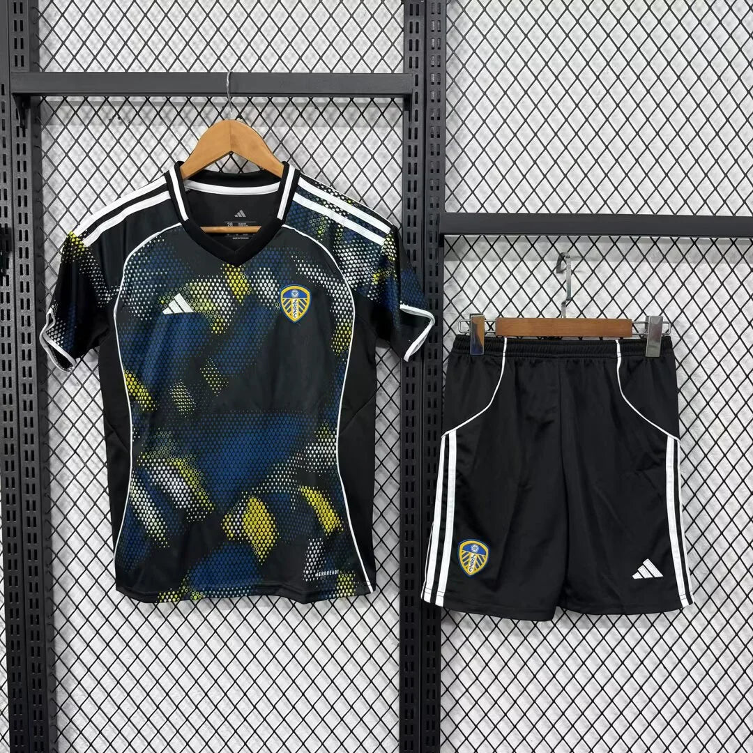 2025/2026 Leeds United Third Away Football Jersey Shirt 1:1 Kids Size