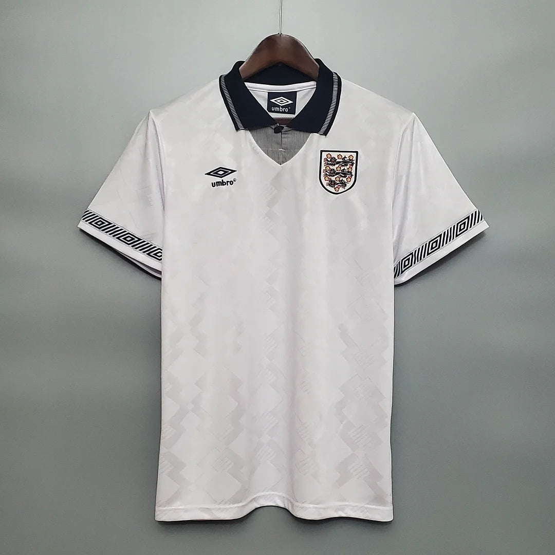 1990 Retro England Home Soccer Jersey 1:1