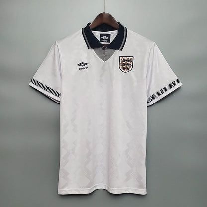 1990 Retro England Home Soccer Jersey 1:1