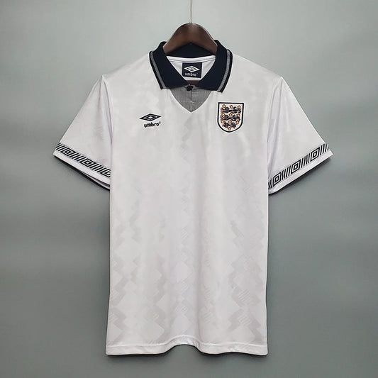 1990 Retro England Home Soccer Jersey 1:1