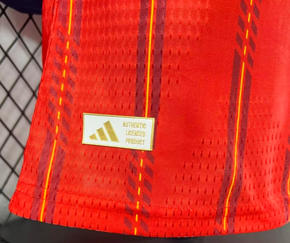2026 Long Sleeve Player Version Spain Home Football Jersey 1:1