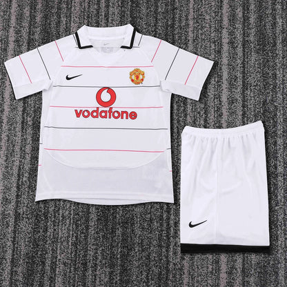 2003-2005 Retro Manchester United Away Football Shirt 1:1 Kids Size