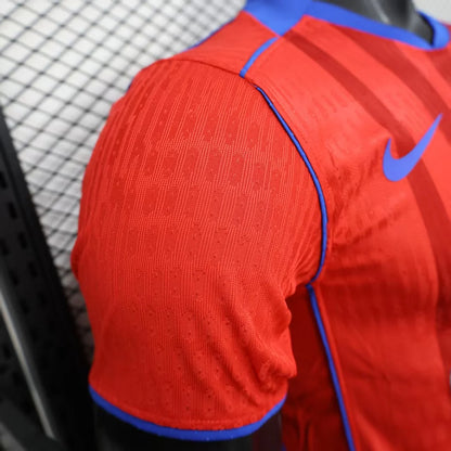 2025/2026 Player Version Paris Saint-Germain Third away Red Football Shirt 1:1