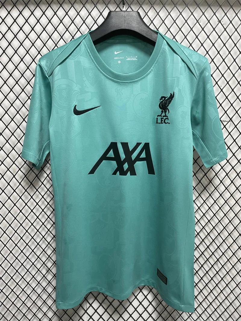 2024/2025 Liverpool Pre-match Training Green Jersey1:1