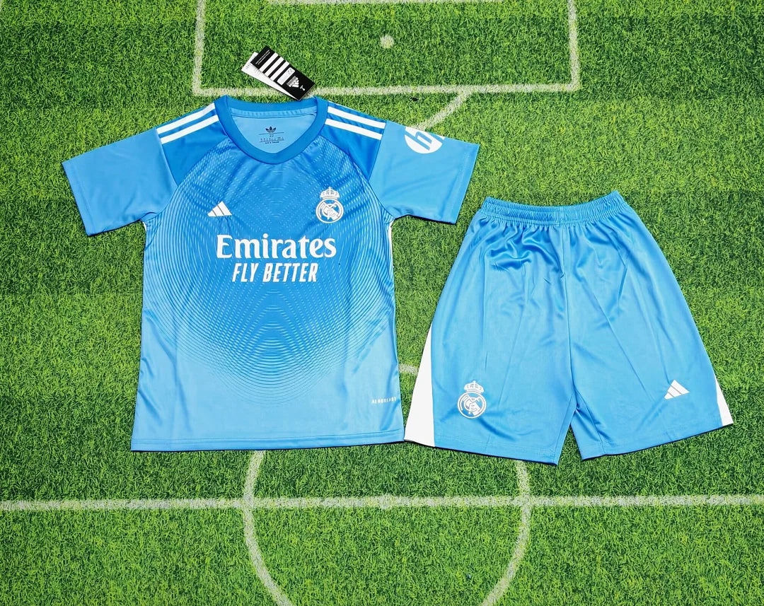 2025/2026 Real Madrid Special Edition Blue Football Jersey 1:1 Kids Size