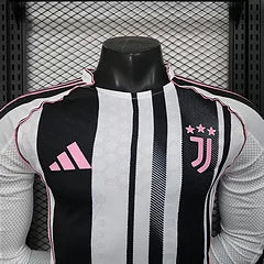 2025/2026 Long Sleeve Player Version Juventus Home Football Shirt 1:1