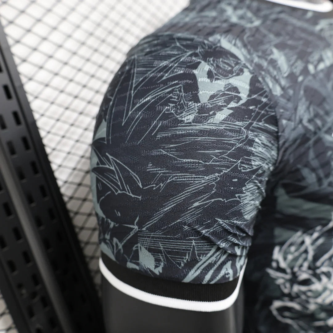 2025/2026 Player Version Japan White Saiyan Black Football Jersey 1:1