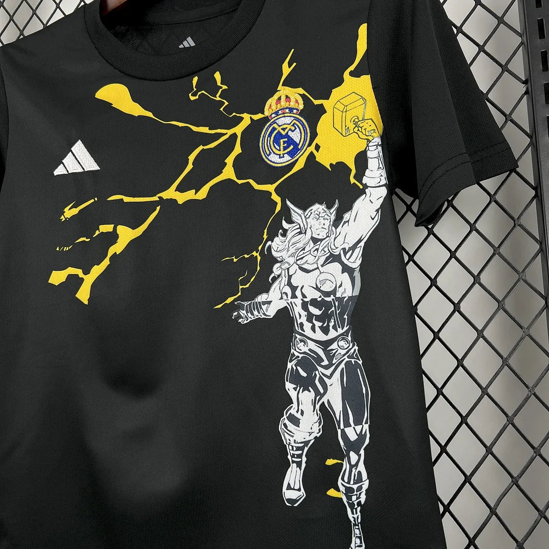 2025/2026 Real Madrid Collaboration With Marvel 02 Football Shirt 1:1 Kids Size