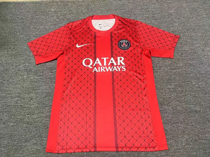 2025/2026 Psg Paris Saint-Germain Training clothes Red Football Jersey 1:1