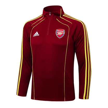 2025/2026 Arsenal Half-Pull Training Suit Maroon Retro Edition Football Shirt 1:1 Set