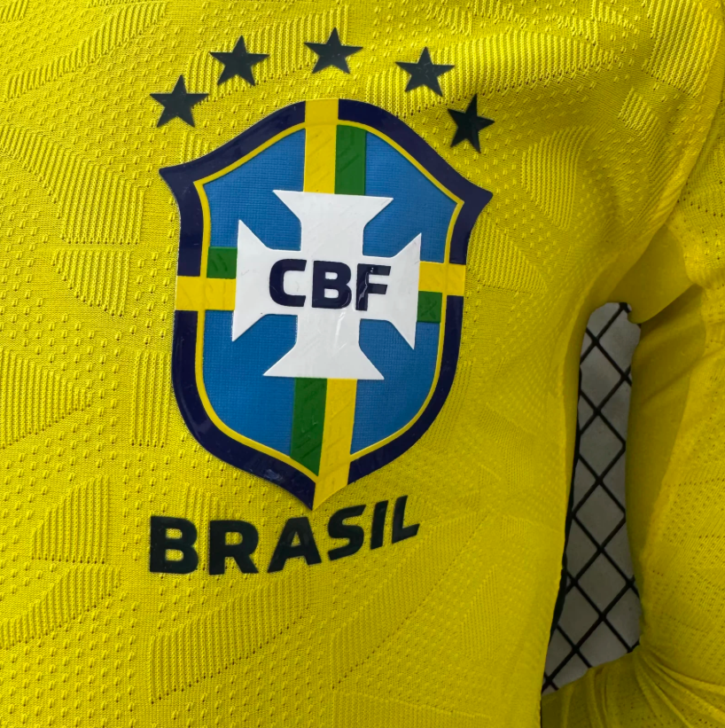 2026 Long sleeves Player Version Brazil Home Football Jersey 1:1