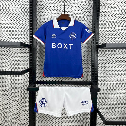 2025/2026 Rangers Home Football Shirt 1:1 Kids Size