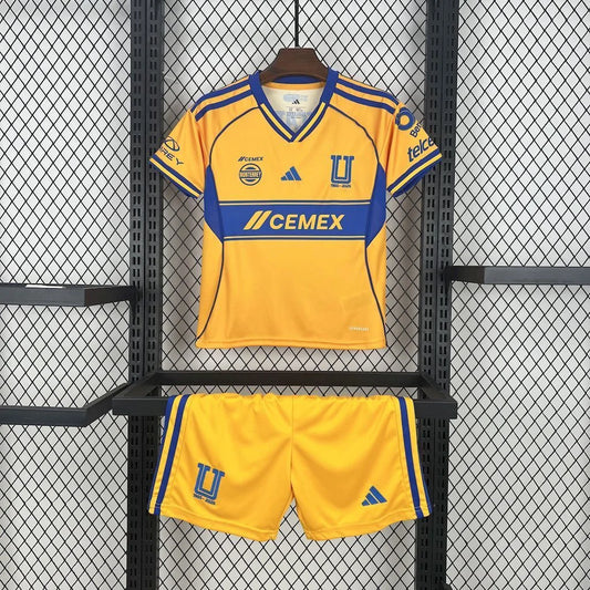 2025/2026 Tigres Home Football Jersey 1:1 Kids Size