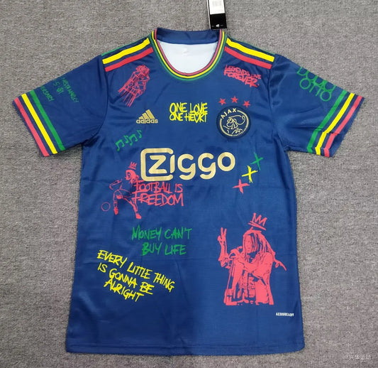 2025/2026 Ajax Doodle plate Royal blue Football Shirt 1:1