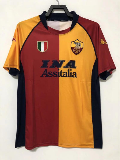 2000-2001 Retro Roma Home Soccer Jersey 1:1