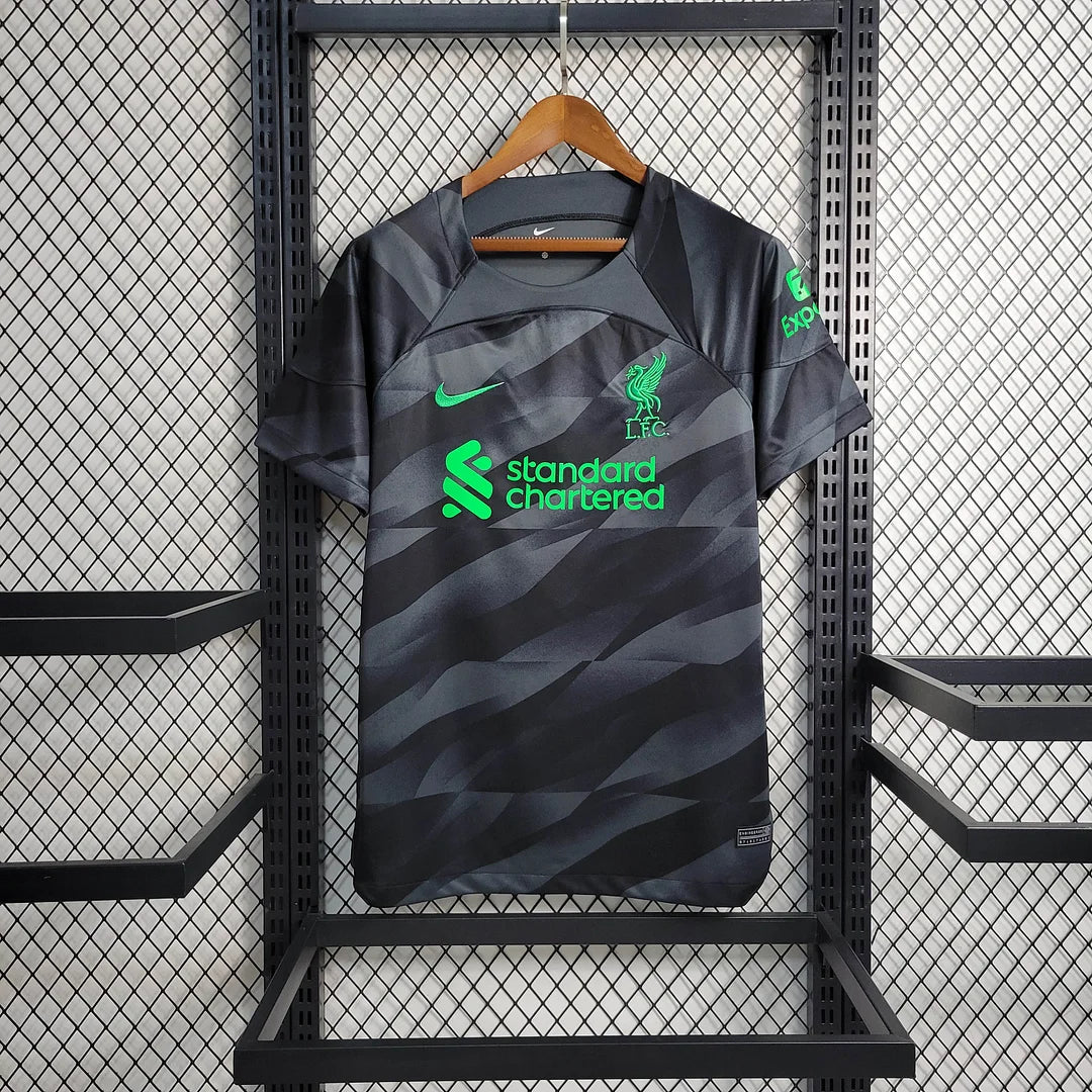 2023/2024 Liverpool Goalkeeper Black Soccer Jersey 1:1