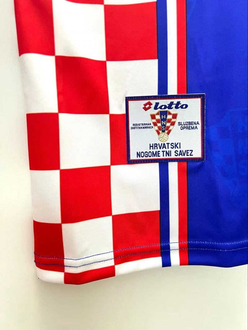 1998 Retro Croatia National Team Away Football Shirt 1:1