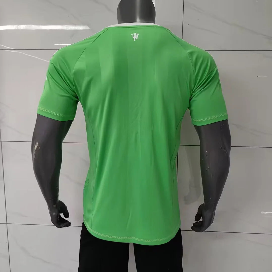 2025/2026 Player Version Manchester United Training Clothes Green Football Shirt 1:1