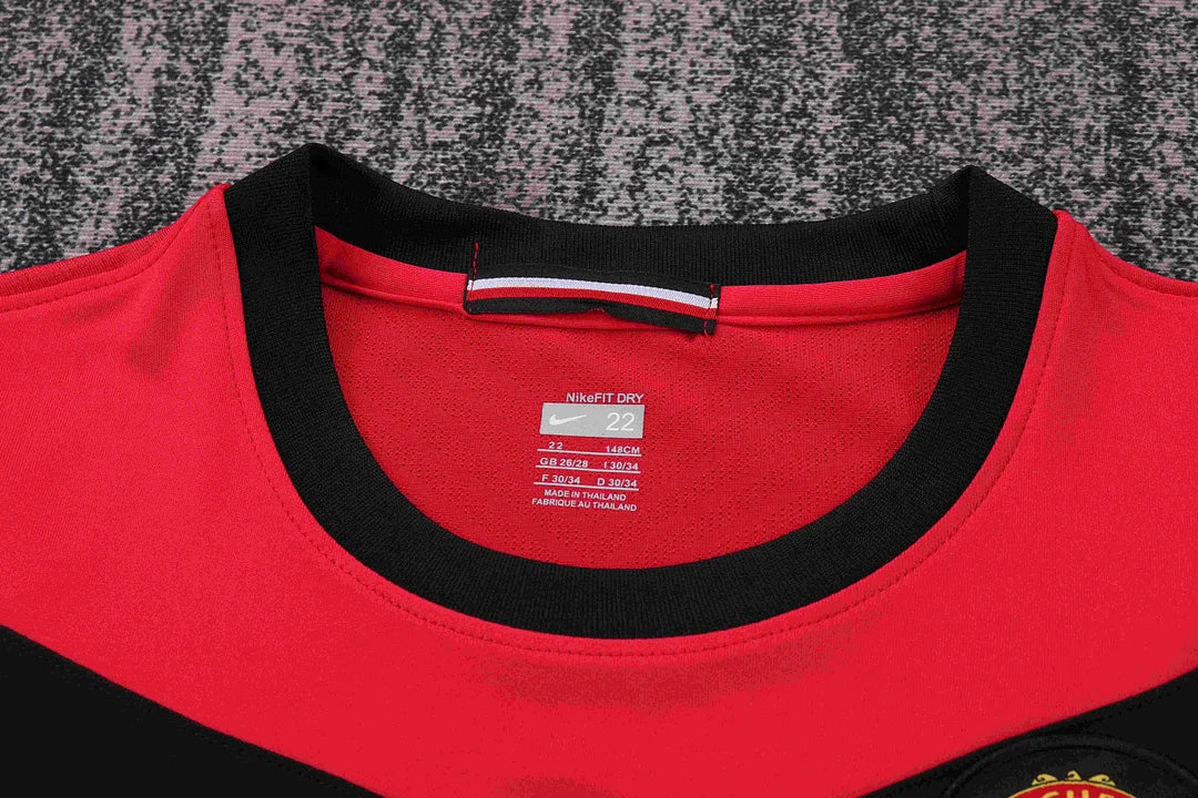 2009-2010 Retro Manchester United Home Football Shirt 1:1 Kids Size