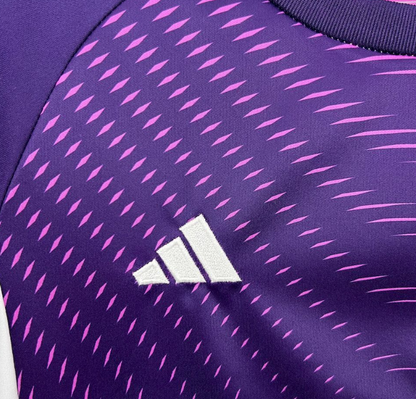 2025/2026 Real Madrid Goalie Purple Football Jersey 1:1 Kids Size