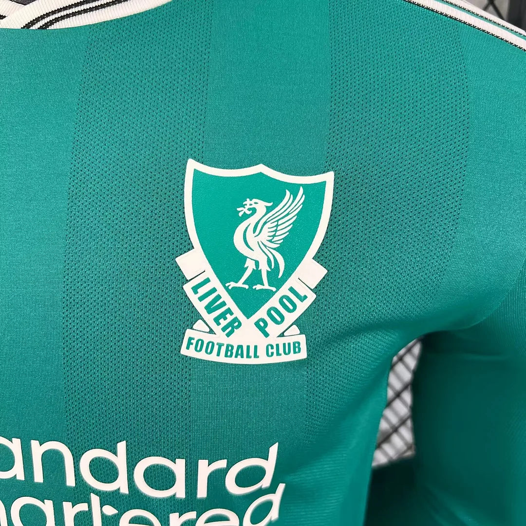 2025/2026 Long Sleeve Player Version Liverpool Third Away Football Shirt 1:1