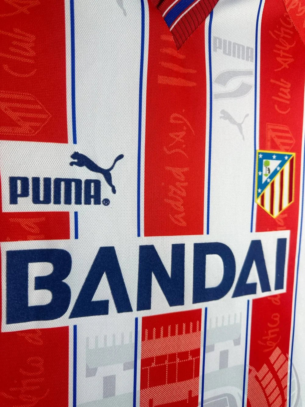 1996-1997 Retro Atletico Madrid Home Soccer Jersey 1:1