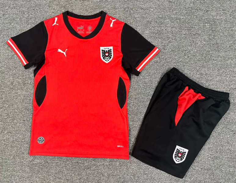 2026 Austria National Team Home Football Shirt 1:1 Kids Size