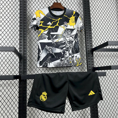 2025/2026 Real Madrid Collaboration With Marvel Football Shirt 1:1 Kids Size